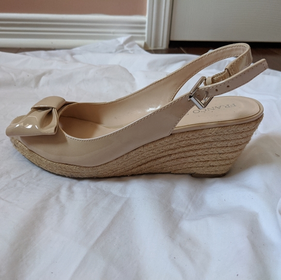 Franco Sarto Nude Wedges - Picture 2 of 6